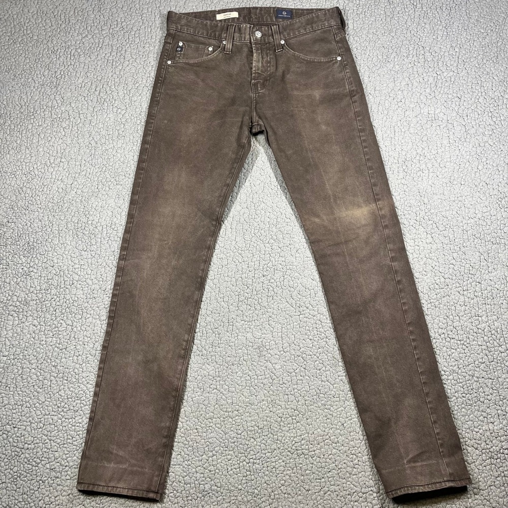 AG Adriano Goldschmied The Dylan Slim Skinny Jeans Brown Mens 29 Made in USA